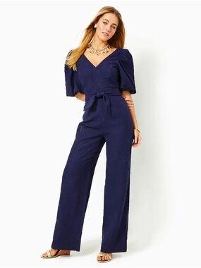 NWT 16 Lilly Pulitzer Kirrabelle Short Sleeve Jumpsuit